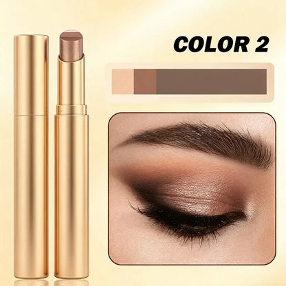 🎁🎉3-in-1 Eyeshadow Stick -Waterproof Long-Wear Shimmer Eye Make up