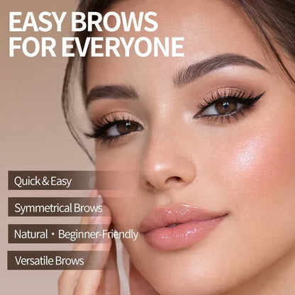 🔥 LAST DAY: BUY 1 GET 1 FREE 🌸 2-Color Waterproof Brow Stamp Kit for Quick, Natural-Looking Brows